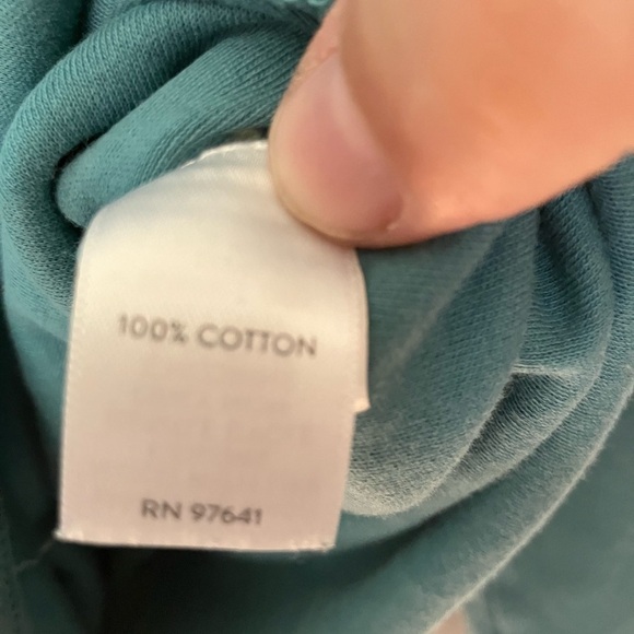 Pure Jill Women’s 100% Cotton Sweater Sz LP Lightweight Green/blue Casual - Picture 4 of 6